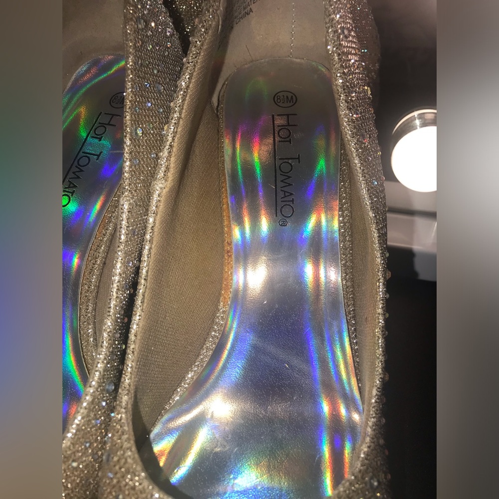Glittery Rhinestone Heels - Picture 4 of 9